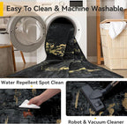 Washable Area Rugs 2'x4' Non-Slip Modern Abstract Soft - Image 5