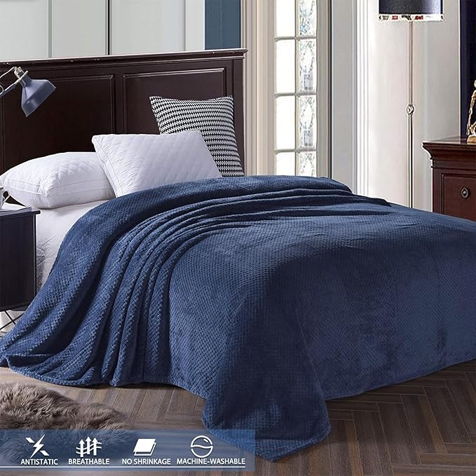 Exclusivo Mezcla Fleece Throw Blanket Extra Large, Super Soft and Warm Blankets - Image 3