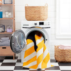Home Dynamix Everwash Imagine Surfer Bear Kids Machine Washable Area Rug, Gold/Blue, 3'x5'