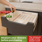 Kitchen Drawer Organizer, 9" 1 Sandwich Storage Bag Organizer & Foil Wrap