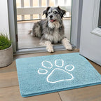 Smiry Dog Door Mat for Muddy Paws, Absorbent Dirt Trapper Non Slip Quick Dry by Smiry