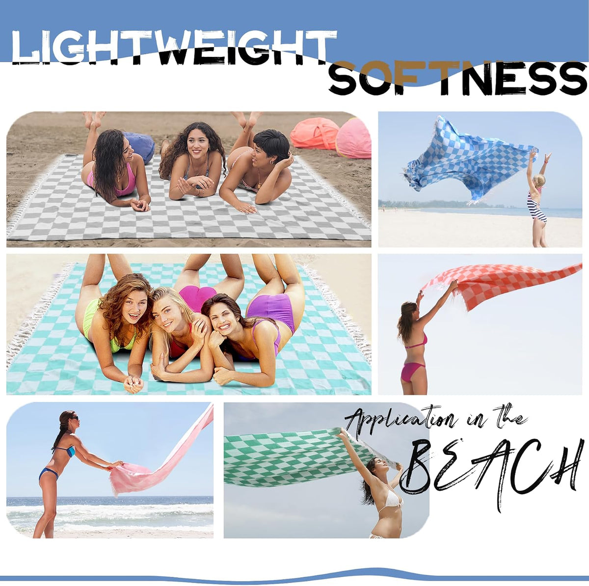 Extra Large Turkish Beach Towel Picnic Mat Throw Blanket Summer Woven Rectangle Tablecloth White Table Clothes XL Outdoor Essentials Beach Accessories Garden Party Decor Patio Park Lawn Grass Festival