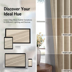 100% Blackout Shield Linen Blackout Curtains - Image 8