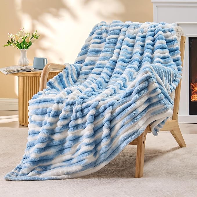 BEDELITE Twin Blanket for Couch & Bed, 300GSM Soft & Warm Fleece Blanket - Image 6