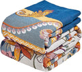 MSGKV Boho Throw Blanket 60"x80" Bed Floral 100% Cotton Blanket Spring by MSGKVHomeTextiles