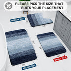 Arotive Microfiber Bathroom Rugs, Shaggy Soft Absorbent Bath Rug, 24x16