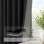 Pitalk 54 Inch Blackout Curtains Length 2 Panels Set Back Tab Pocket Room - Image 4