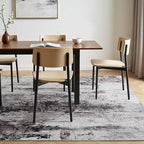 Toneed Abstract Area Rug Modern Washable Rug Soft Non Slip Rug Low Pile - Image 3