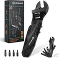 Hanboost Multitool Wrench Wide Jaw Opening Cmaping Gear, Gift for Him and Her, 12 in 1 Multi Purpose Pocket Size EDC Gadget With Screwdriver Cutting Saw Bottle Opener for Maintenance, Camping and DIY