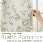 jinchan Blackout Floral Curtains - Image 5