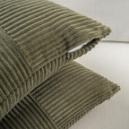 Fancy Homi Set of 2 Olive Green Boho Long Lumbar Body Decorative Throw Pillow - Image 4