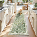 Yamaziot Washable Runner Rug 2x7 – Non Slip Boho Floral Hallway Runner Rug by Yamaziot
