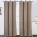 LEMOMO Cappuccino Thermal Blackout Curtains/42 x 84 Inch/Set of 2 Panels Room by Lemomo