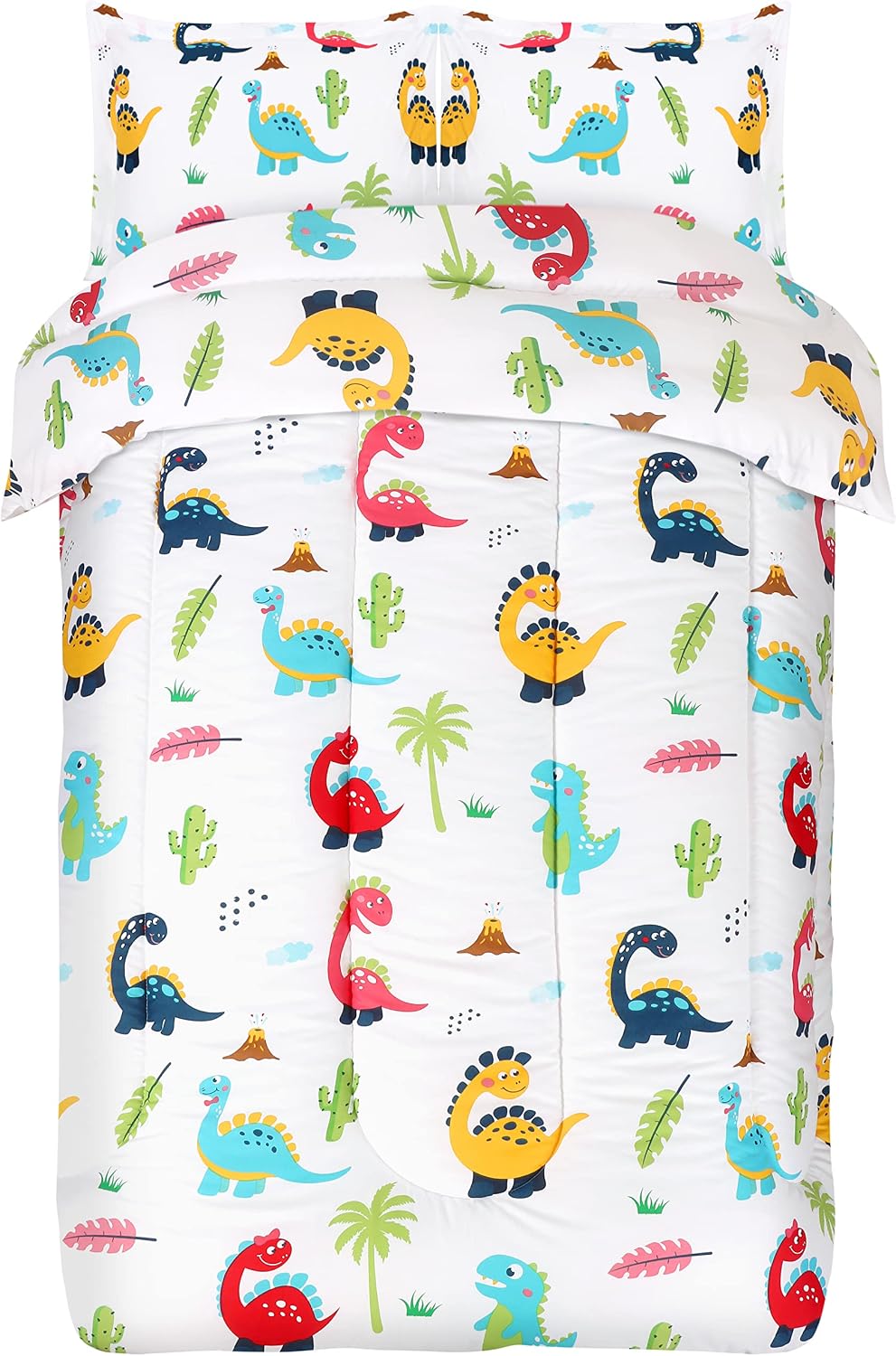 Utopia Bedding 3 Pc Kids Twin Comforter Set, Dinosaur