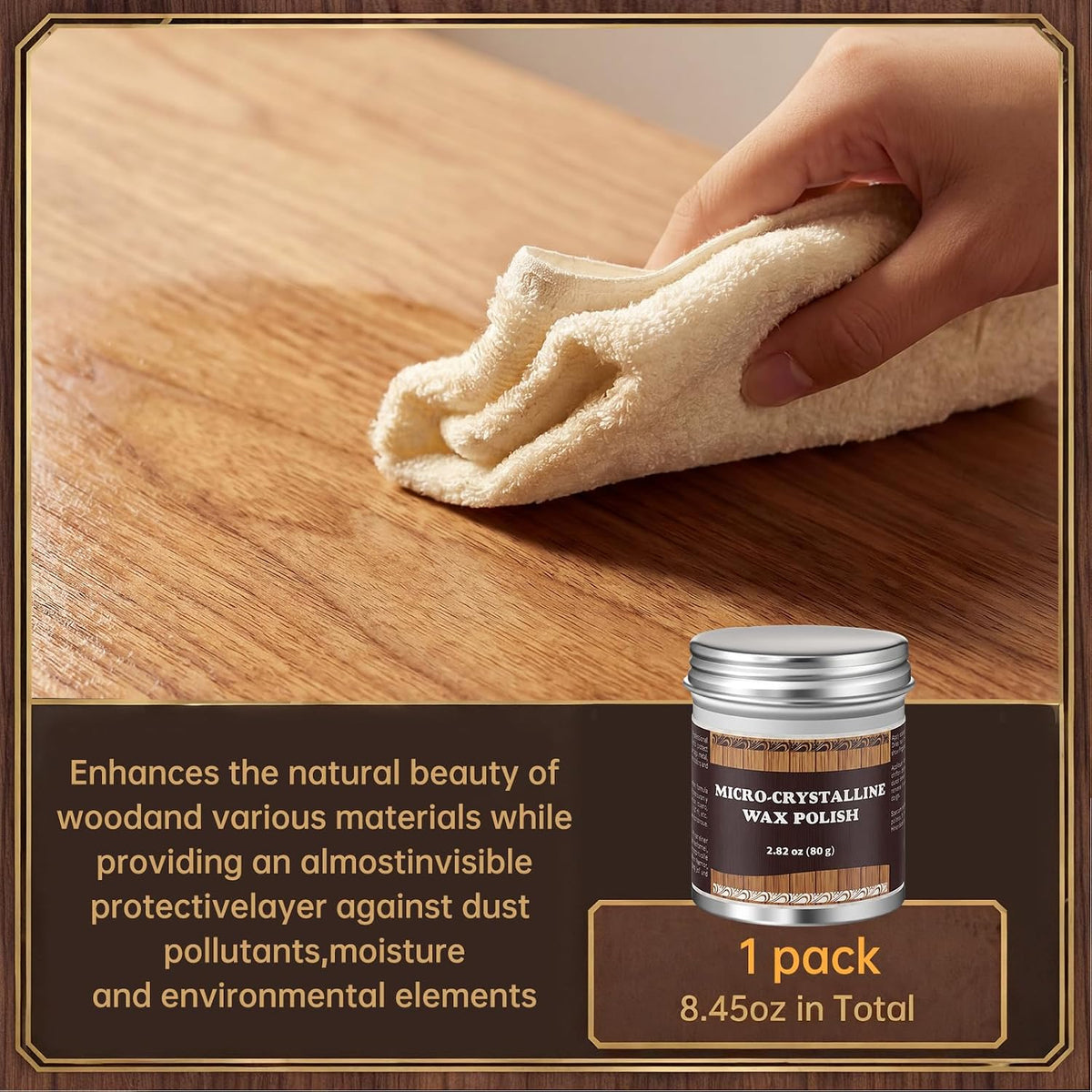 1 Pack, 80g Micro-crystalline Wax Polish