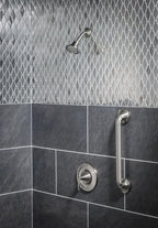 Moen Eva Brushed Nickel One-Handle Posi-Temp Shower Trim Kit Featuring Shower Head and Shower Lever Handle, Valve Required, T2132BN
