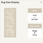 Runner Rug 3x8 Washable Non-Slip Hallway Runner Rugs - Image 5