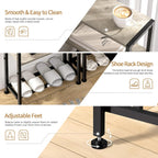 Narrow Side Table, 2-Tier Small End Table, Slim Nightstand