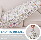 hyha Printed Couch Cushion Covers, Floral Sofa Covers Washable - Image 4