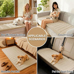 hyha Couch Covers for Dogs Washable, Non Slip Plush Dog Sofa Protectors - Image 4