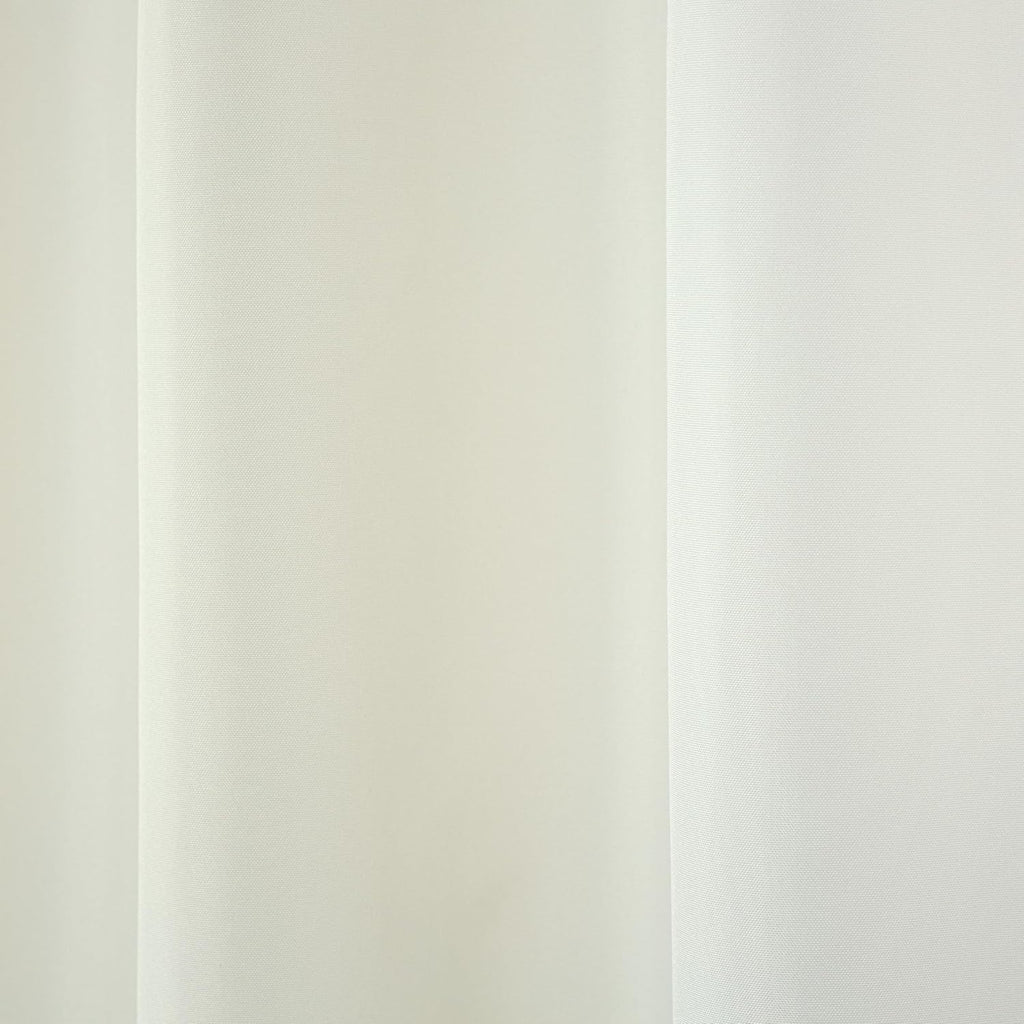 TOWN & COUNTRY BASICS Cabana Solid Heavyweight Indoor Outdoor Curtains, Light Filtering Opacity with Grommet Top, Water Repellent, 2-Pack Set, 54"x96", Vanilla