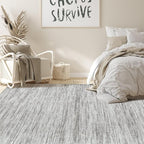 Nakagishi 10x14 Area Rugs Living Room: Washable Large Vintage Rug Neutral - Image 6