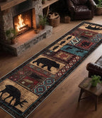 Rustic Cabin Runner Rug 2x8 Indoor Door Mat - Image 3