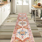 Yamaziot Washable Runner Rug, 2x10 Non-Slip Boho Vintage Hallway Rug Runner - Image 8