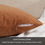 GIGIZAZA Pillow Covers 20x20 Velvet Decorative Pillows Sofa Couch Throw Pillow - Image 4