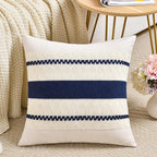 Fancy Homi Set of 1 Navy Blue Decorative Throw Pillow Covers 20x20 Inch by Fancy+Homi