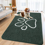 Smiry Dog Door Mat for Muddy Paws, Absorbent Dirt Trapper Non Slip Quick Dry by Smiry