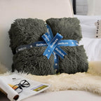 Bedsure GentleSoft Fuzzy Sherpa Faux Fur Twin Blanket Olive Green Cozy Gifts - Image 7
