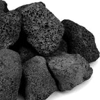 Onlyfire 10Lbs Large Black Lava Rock for Fire Pit/Fireplace/Landscaping
