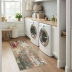 Washable Area Rugs 2'x5' Non-Slip Modern Abstract Soft - Image 9