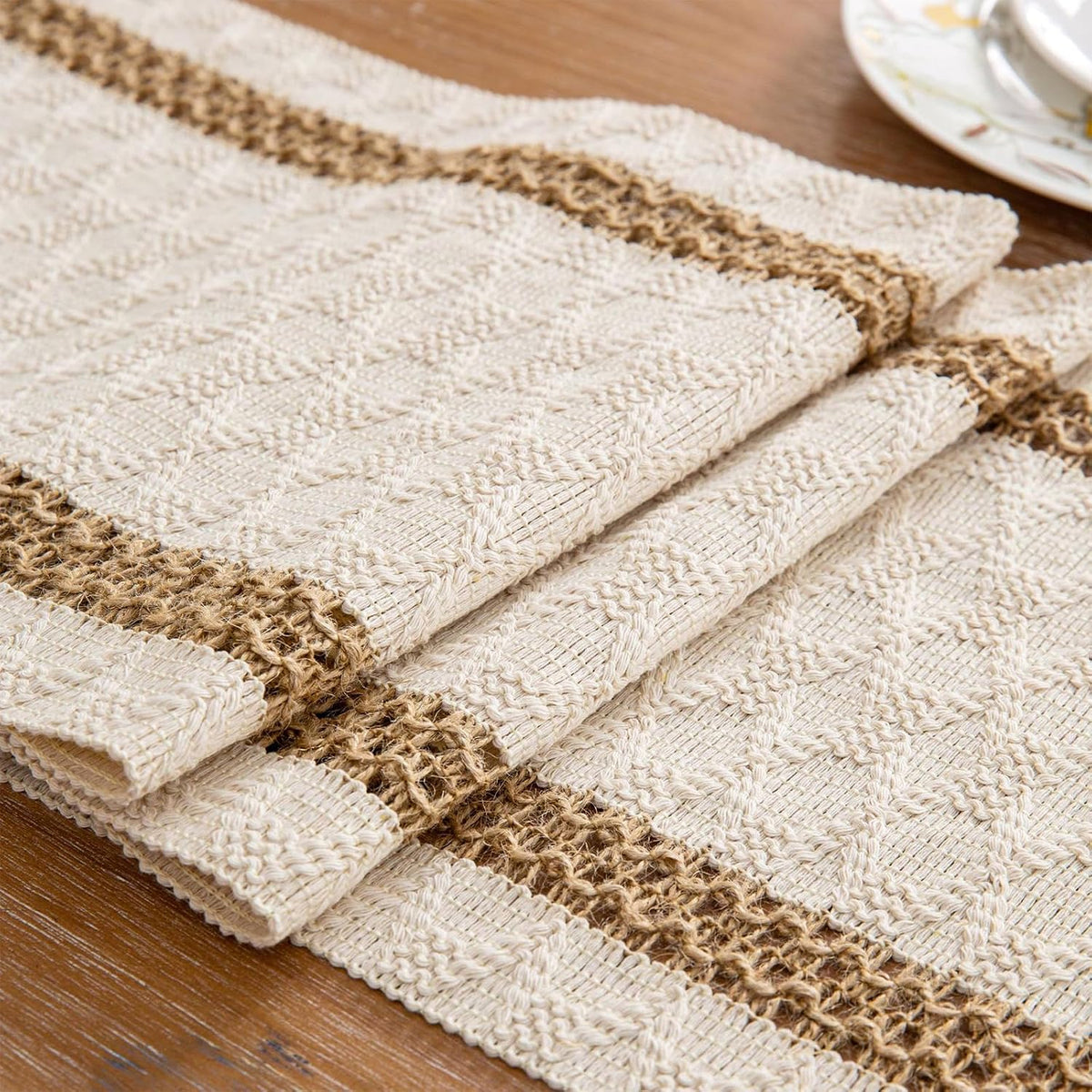 Niviy Boho Table Runner for Fall Thanksgiving Home Decor 12 x 72 Inches