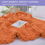 Bigacogo Chunky Knit Throw Blanket - Image 3