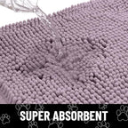 Smiry Dog Door Mat for Muddy Paws, Absorbent Dirt Trapper Non Slip Quick Dry - Image 5