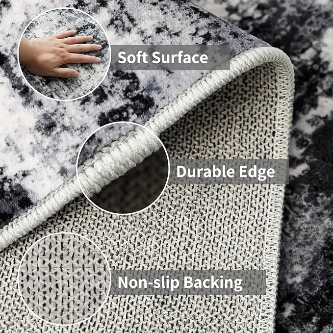 4x8 Wide Washable Runner Rug: Easy-to-Clean Runners - Image 4