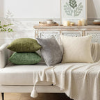 MIULEE Pack of 2 Couch Throw Pillow Covers 18x18 Inch Sage Green Modern Boho - Image 2