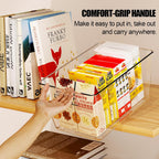 6 Pack Clear Plastic Storage Bins, Kitchen&Pantry Organizer Large