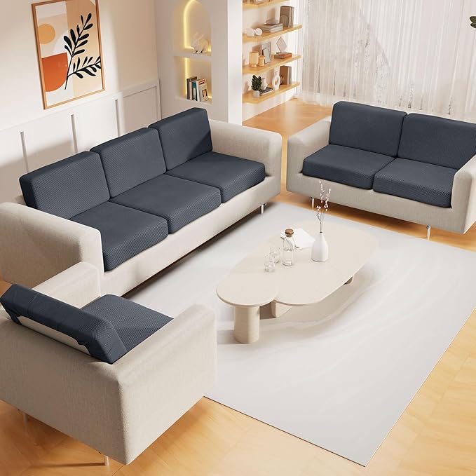 hyha Waterproof Couch Cushion Covers, Sectional Sofa Cushion Slipcovers L Shape - Image 2