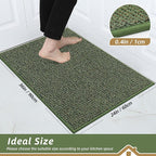 BEQHAUSE Kitchen Rugs 24"x36", Non-Slip Kitchen Mats - Image 2