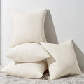 Topfinel Decorative Beige Cream Throw Pillow Covers Cushion Cases, Mix and Match by Topfinel