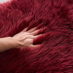EasyJoy Ultra Soft Fluffy Shaggy Area Rug Faux Fur Rug Chair Cover Seat Pad - Image 8