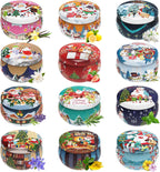 Christmas Candles Gifts for Women, 12 Bulk Scented Candles Set