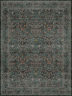 Dark Green Washable Entry Rug, 3x4 Rugs - Image 7