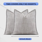 HPUK Fall Chenille Soft Throw Pillow Covers 18x18 Set of 2, Accent Cushion - Image 5