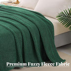 Whale Flotilla Extra Large Fuzzy Fleece Throw Blanket - Image 2