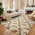 5x7 Ft Large Shag Rugs for Bedroom Living Room Decor for Men Boys, Tie Dyed by Cuzwlovita