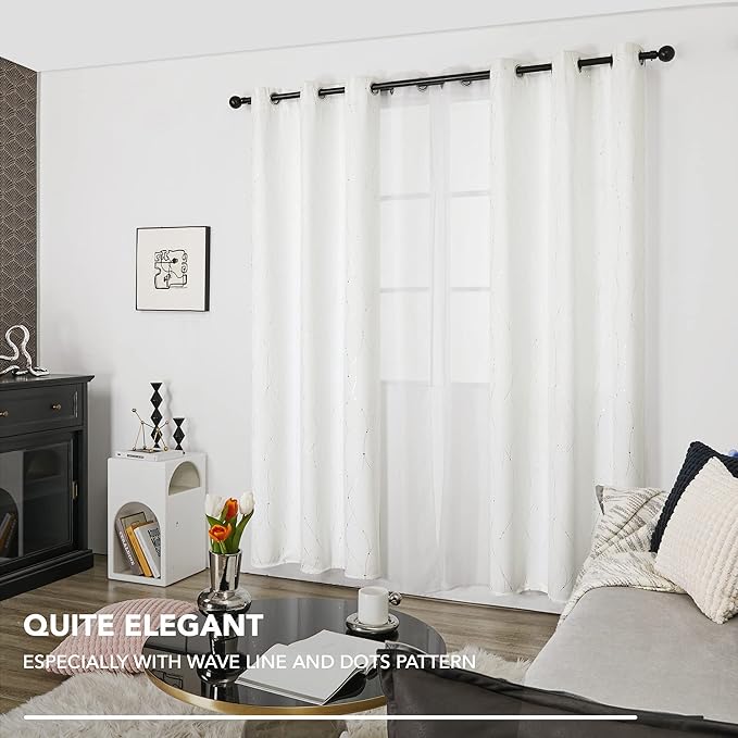 Deconovo Room Darkening Curtains, 38 x 90 Inch Drape - Image 7